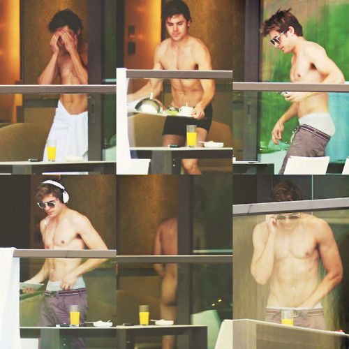 Zac Efron Naked On Balcony