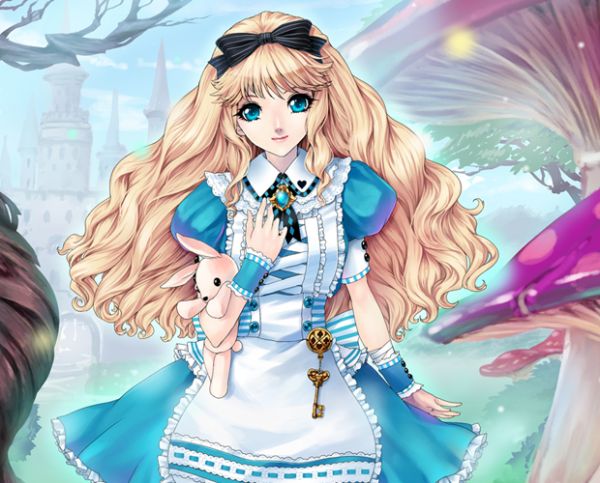 alice in wonderland anime chibi