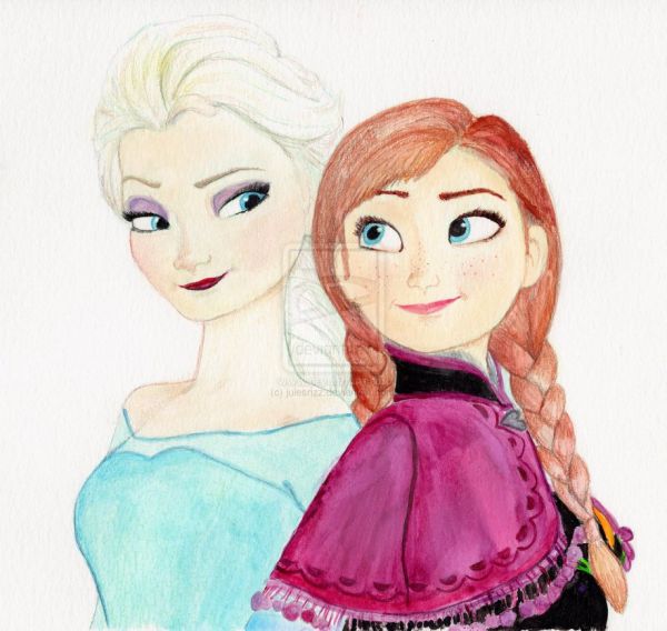 disney frozen anna and elsa clip art