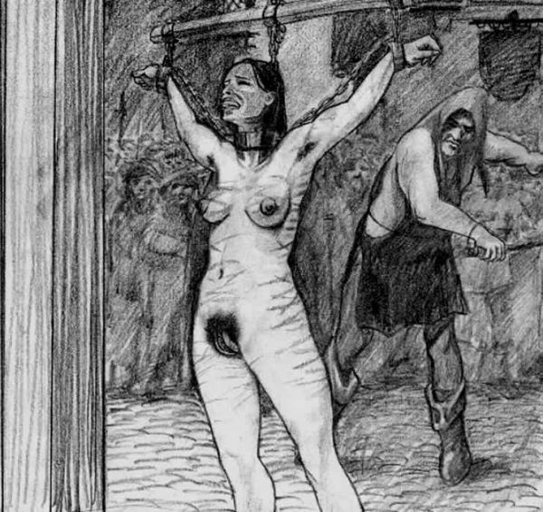 sick bdsm torture art drawings