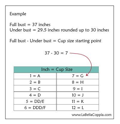 measuring bra cup size