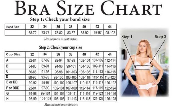 determine bra cup size