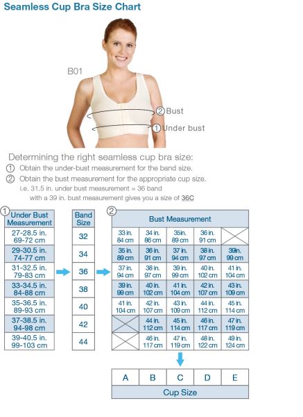 bra size & size for measuring cup