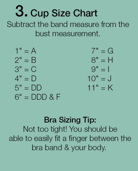 measuring bra size calculator