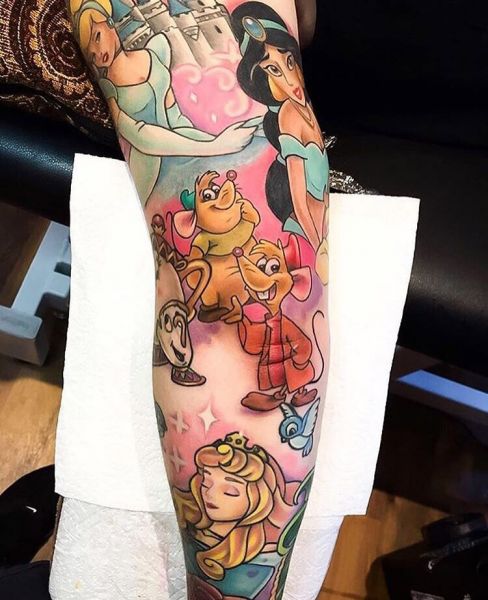 disney princess pin up tattoos