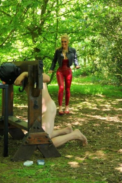 outdoors femdom whipping slave gifs
