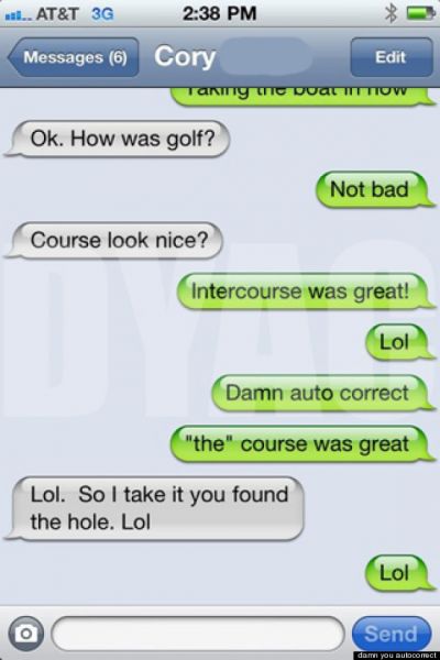 iphone auto correct text messages