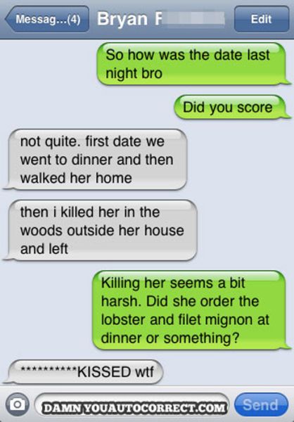 funny auto correct text messages