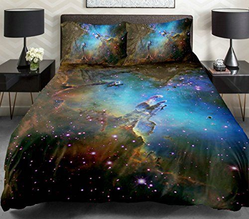 galaxy themed bedroom