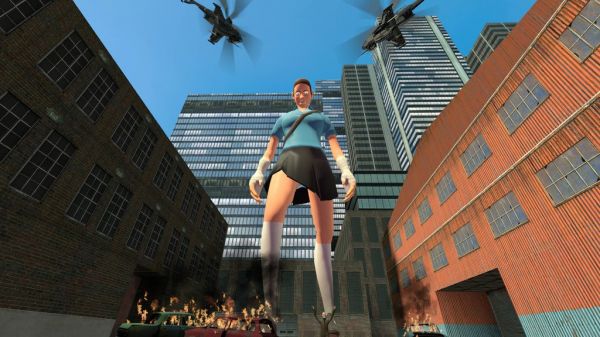 giantess attacks city