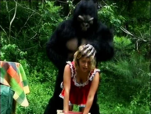 hot jungle girl fucked by ape