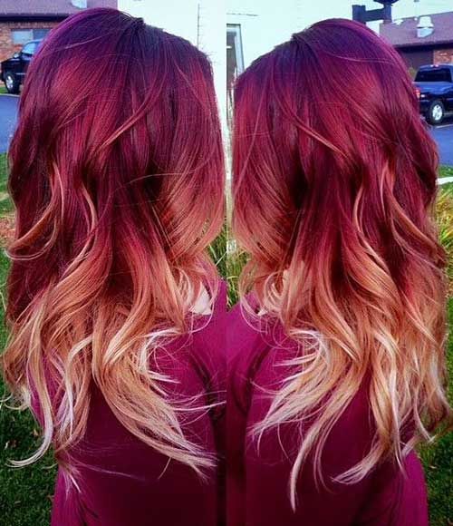 black and blonde ombre