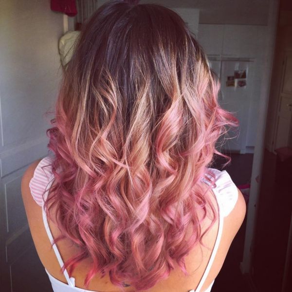 pink blonde hair color