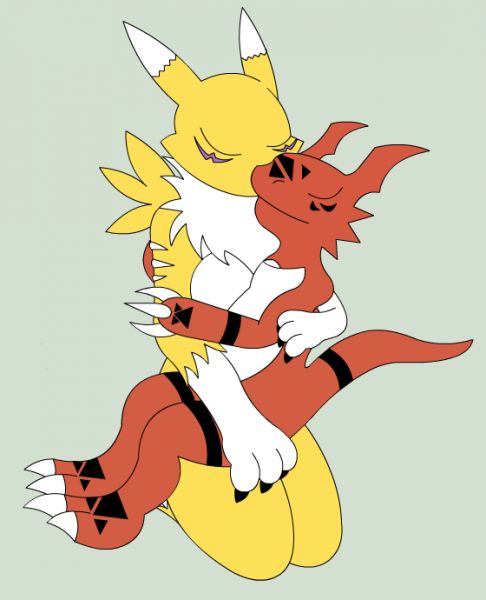 guilmon and renamon kitty silence