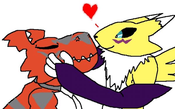 guilmon and renamon sex comic