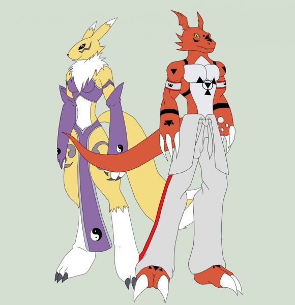 guilmon and renamon hentai