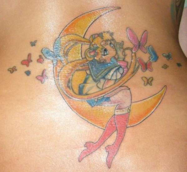sailor moon wand tattoo