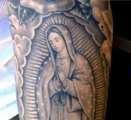 blessed virgin mary tattoos