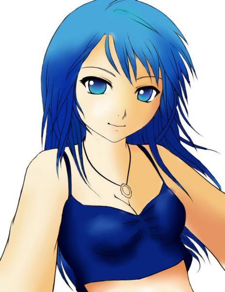 anime girl with black hair