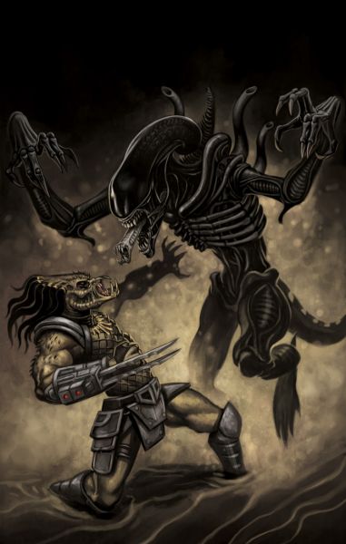 avp predator fan art