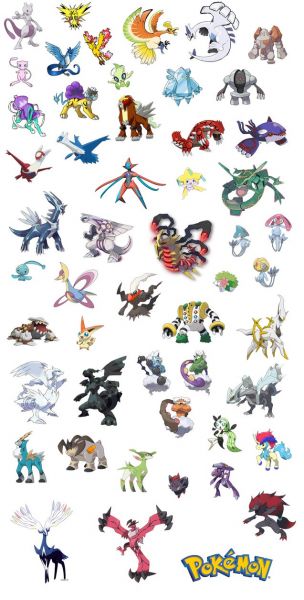 all legendary and mythical pokemon