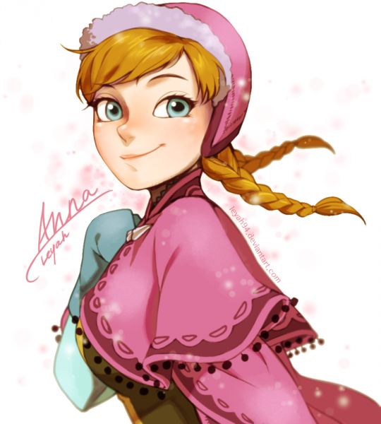 frozen anna with fire powers
