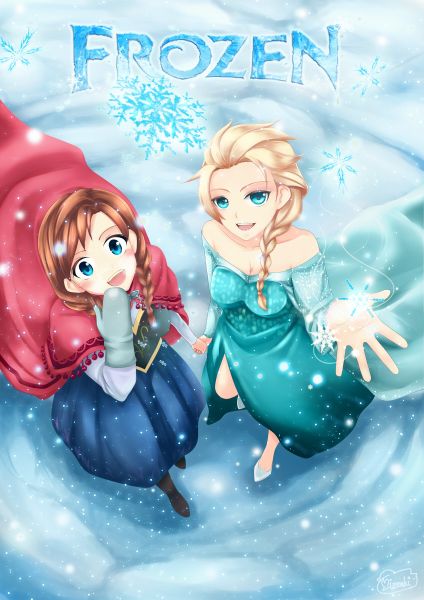 anna and elsa from frozen