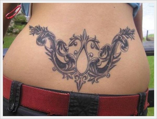 rose tattoos on back