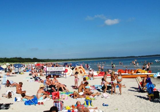crowded swedish beaches