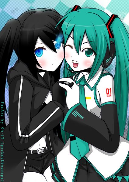 black rock shooter vs miku hatsune