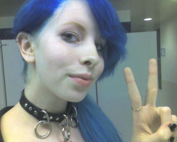 blue hair emo goth lesbians