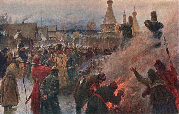 witches burning at the stake