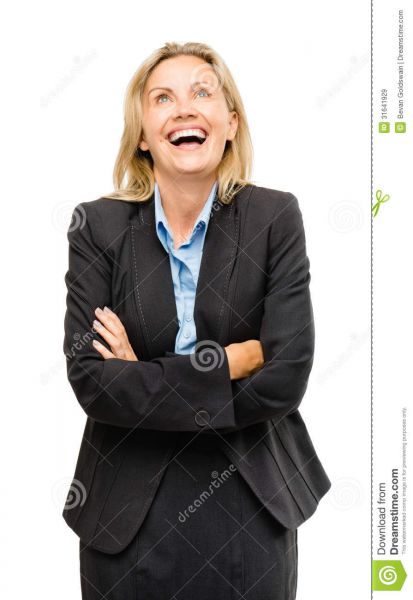 woman laughing hard