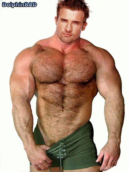 hairy muscular chest