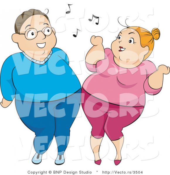 fat woman silhouette clip art