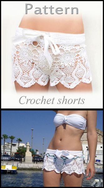 girls crochet shorts