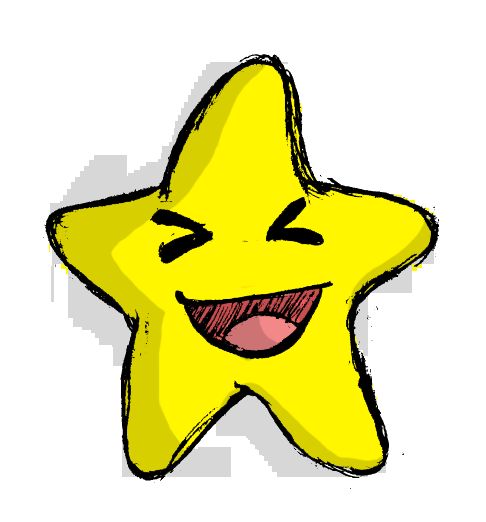 smiling star clip art