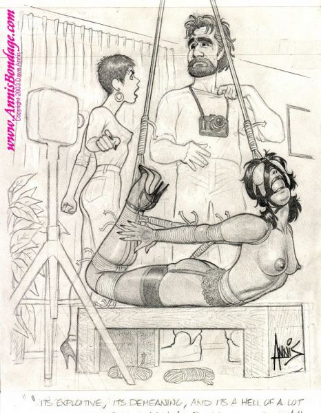 dave annis bondage art drawing