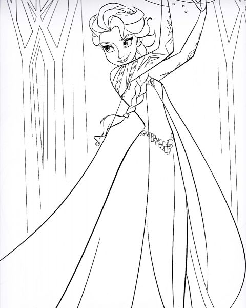 frozen coloring pages for girls