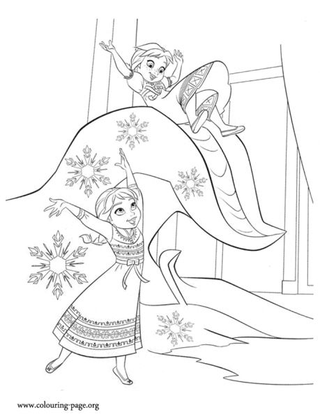snow monster frozen coloring page