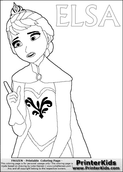 olaf from frozen coloring page