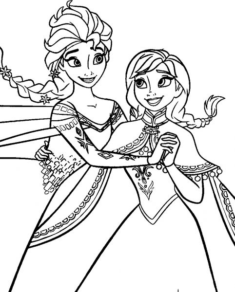 frozen coloring pages to print