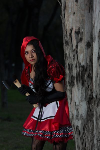 evil red riding hood costume