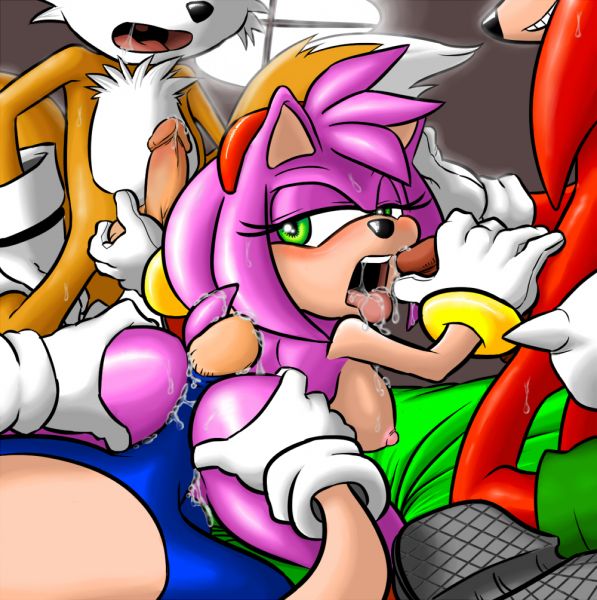 sonic tails knuckles vs amy