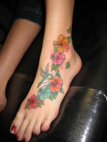 flower and star tattoos