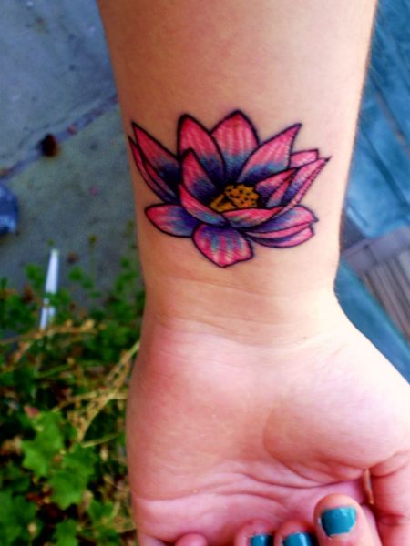 orchid flower tattoos for girls