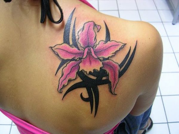 flower tattoos for girls on shoulder