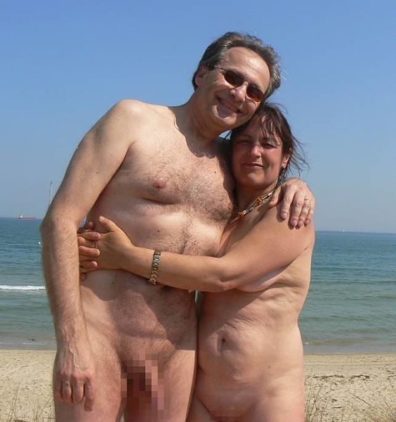 vintage nude beach couples