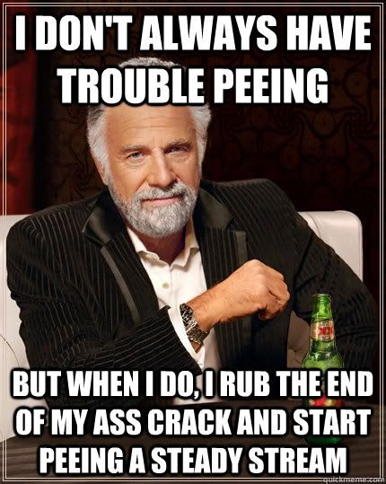 difficulty urinating in males