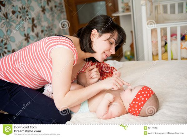 mother nursing teenage daughter